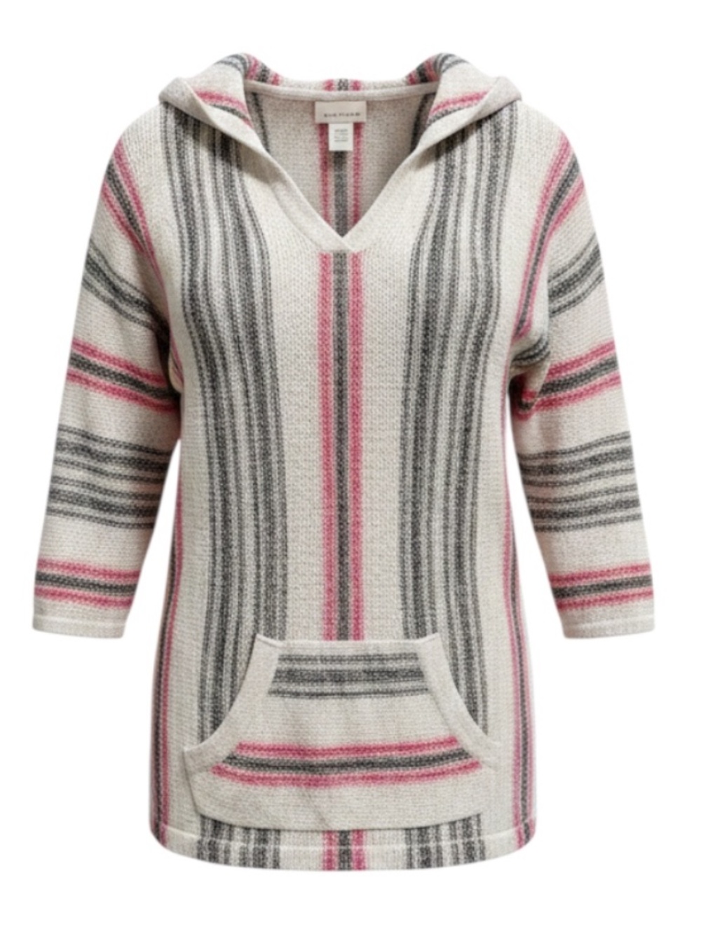 Billabong Striped Knit Hoodie Women’s Small – Rare Baja Style